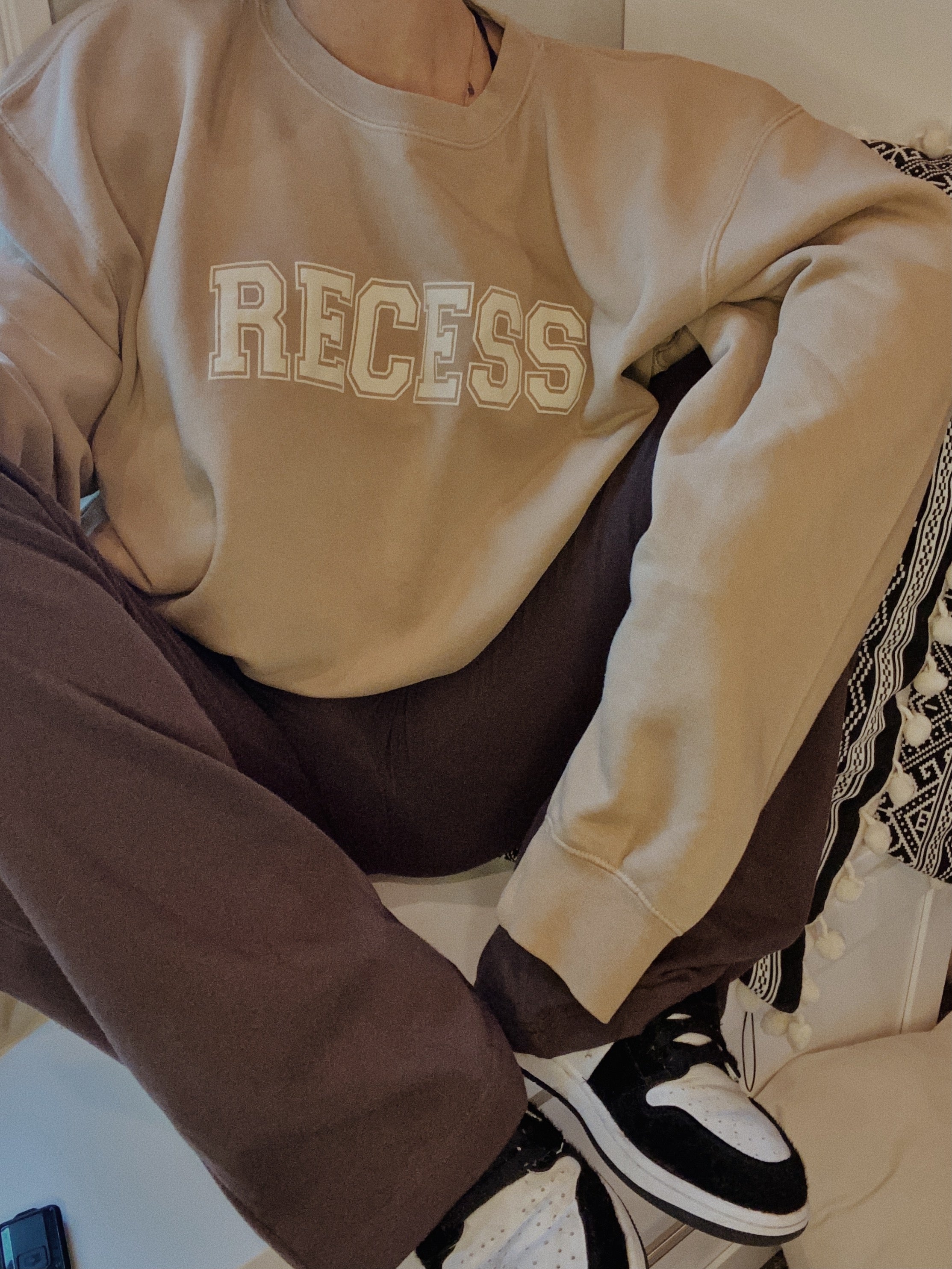 Natural Puff Paint Crew - Recess Apparel LLC