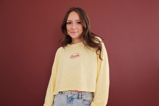 Minnesota Trucker Crop Long Sleeve