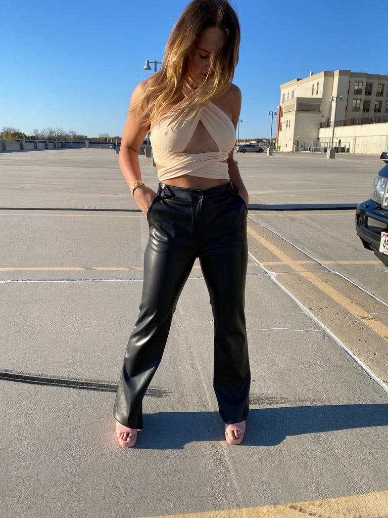Glam Girl Leather Pants - Recess Apparel LLC