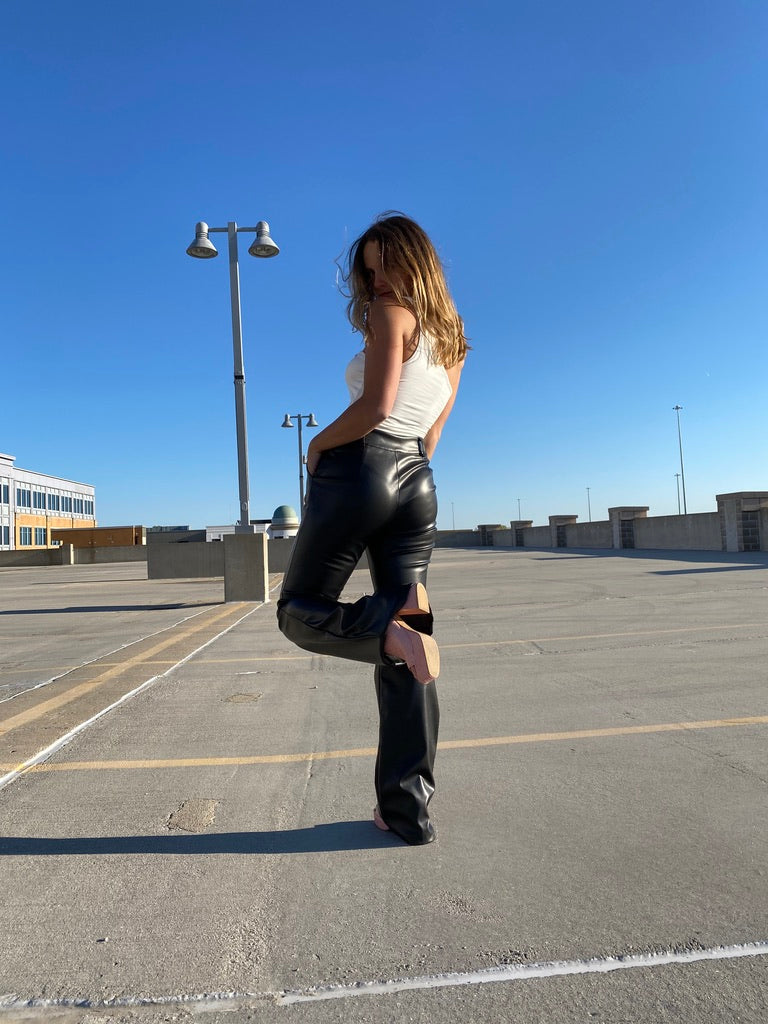 Glam Girl Leather Pants - Recess Apparel LLC