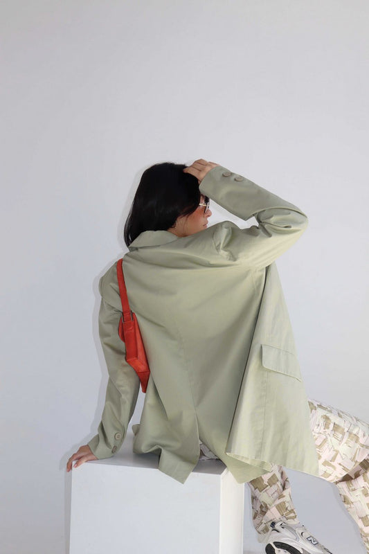 Oversized Sage Blazer