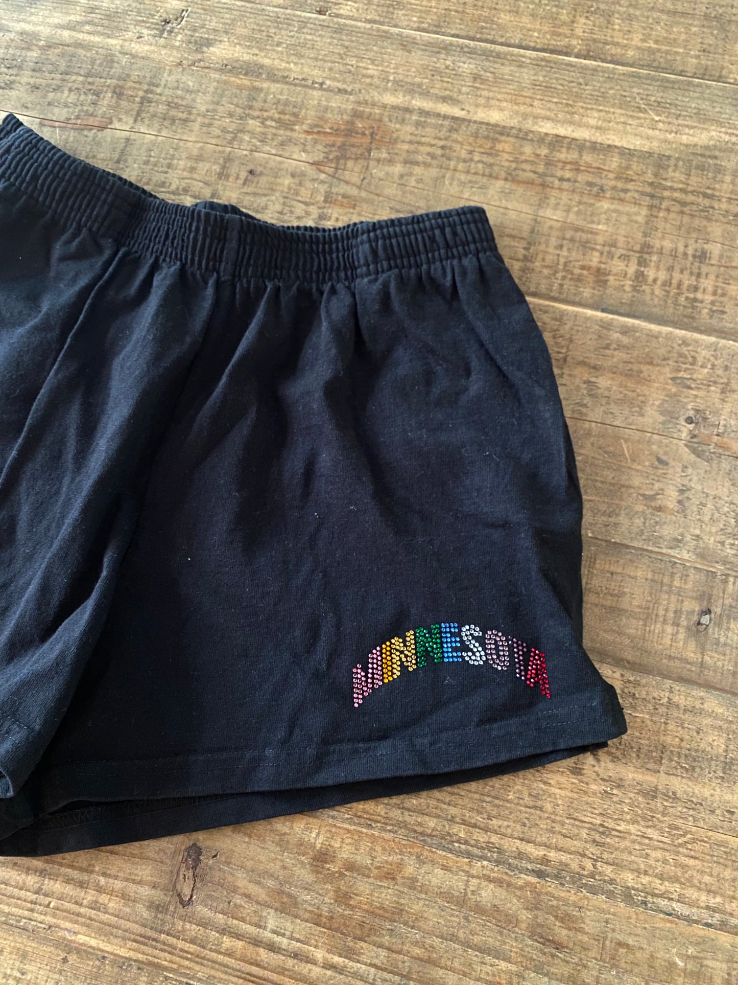 Minnesota Rhinestone Jersey Shorts