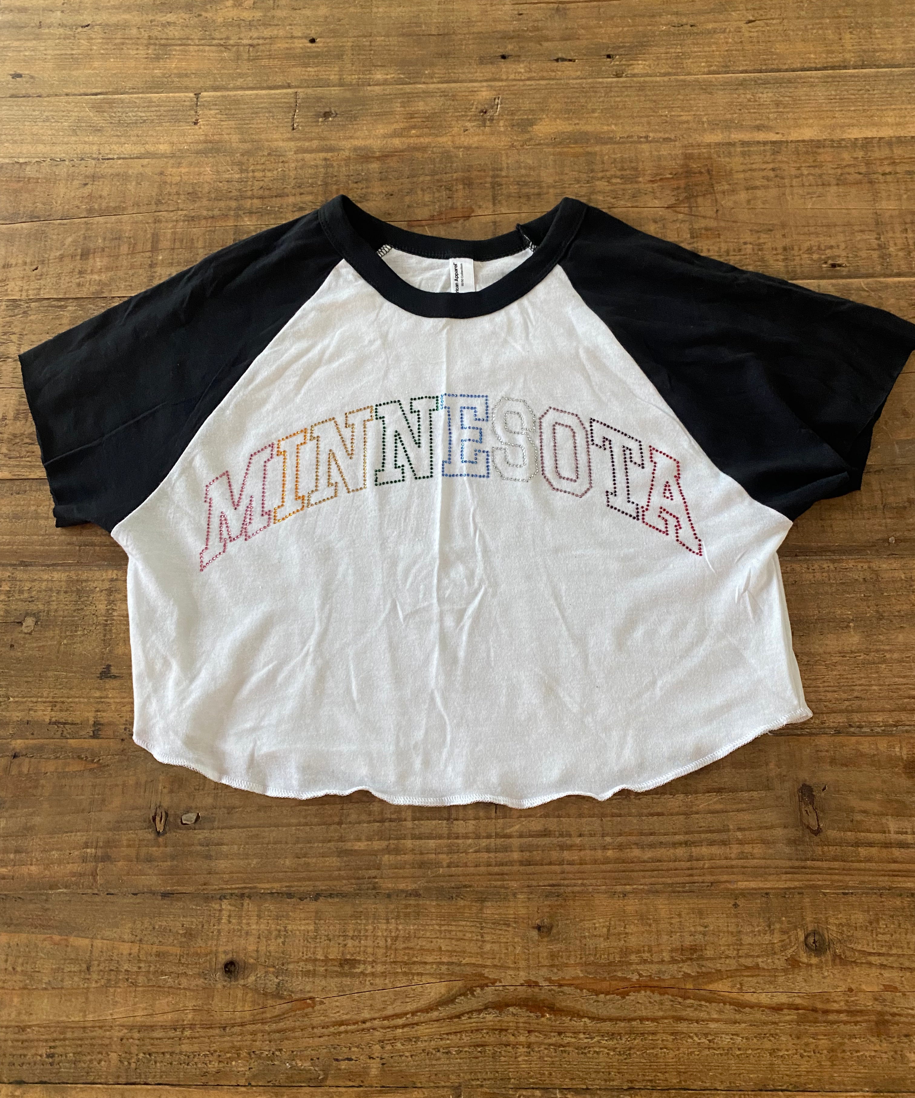 Minnesota Rhinestones Dugout Tee - Recess Apparel LLC