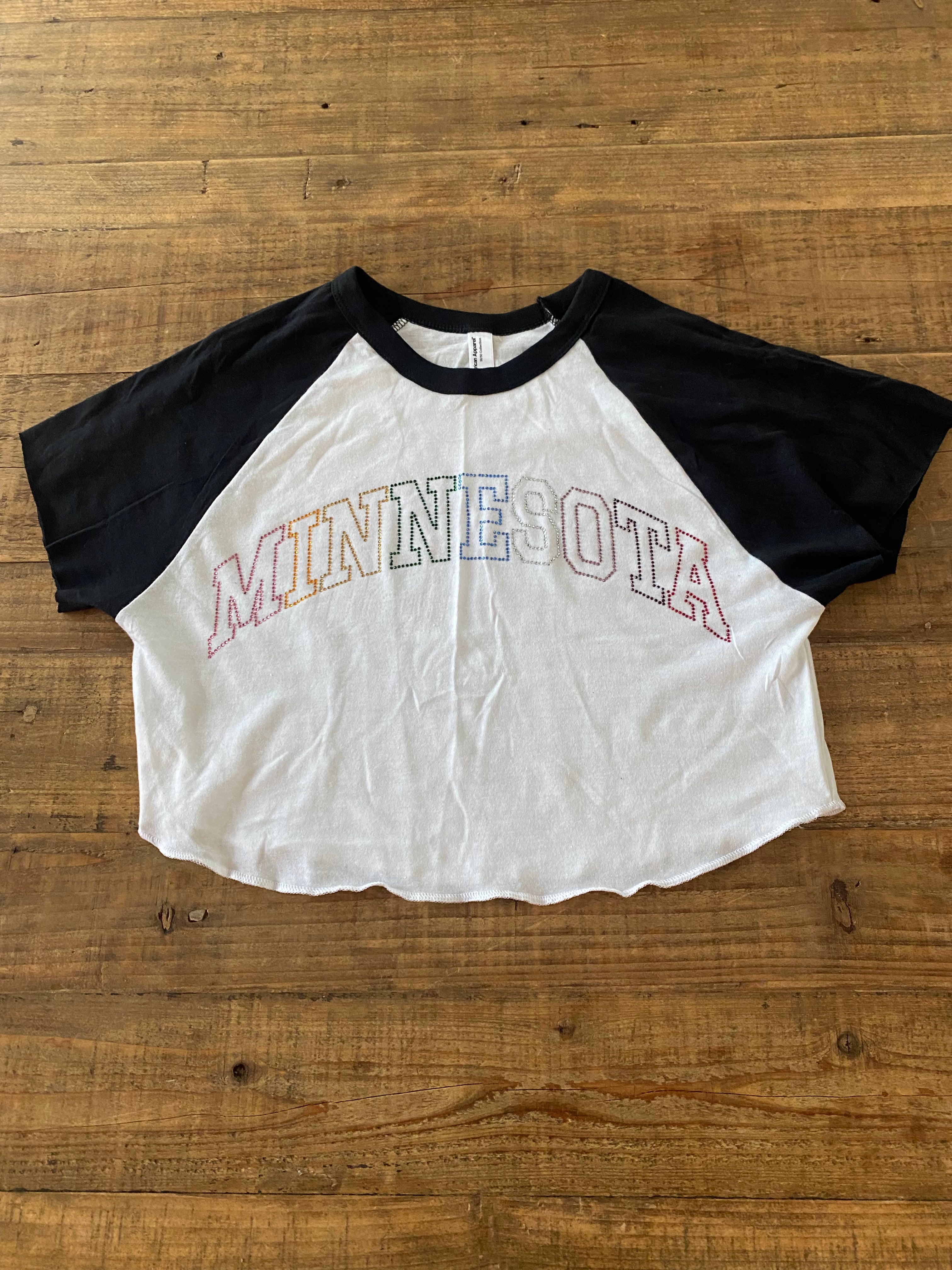 Minnesota Rhinestones Dugout Tee - Recess Apparel LLC