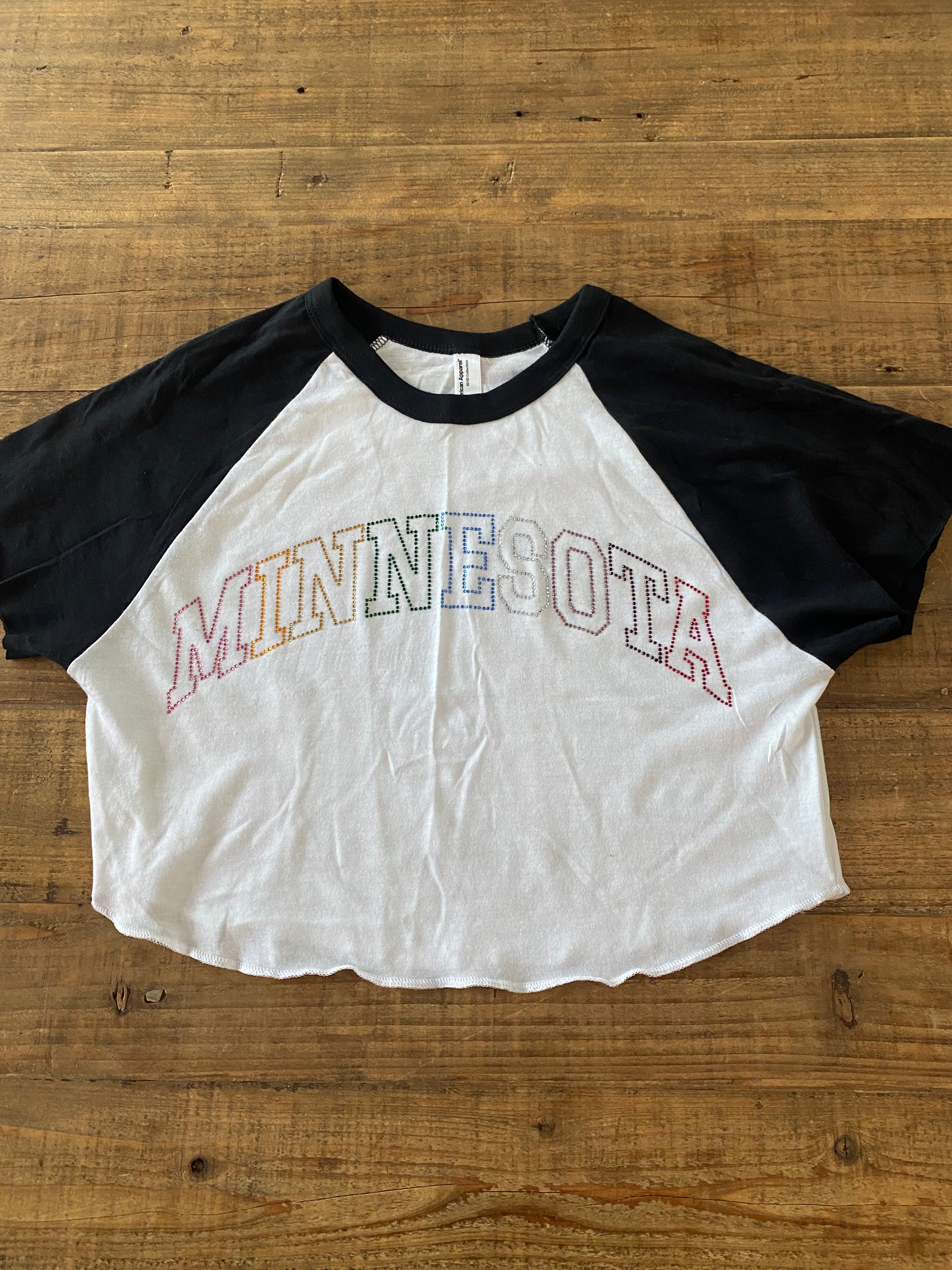 Minnesota Rhinestones Dugout Tee - Recess Apparel LLC