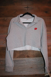 Wisconsin Patch Polo Sweatshirt