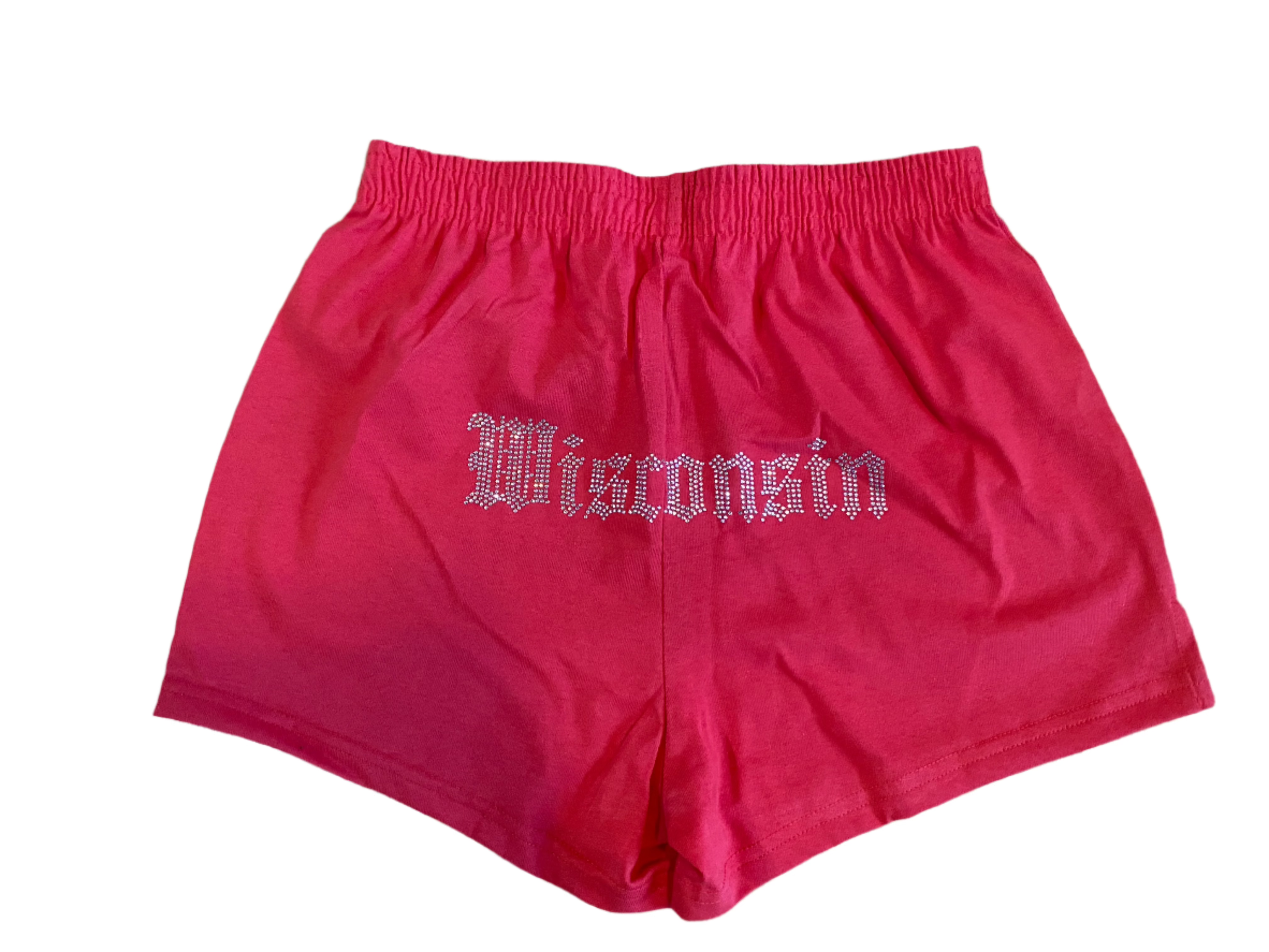 Wisconsin Rhinestone PE Shorts