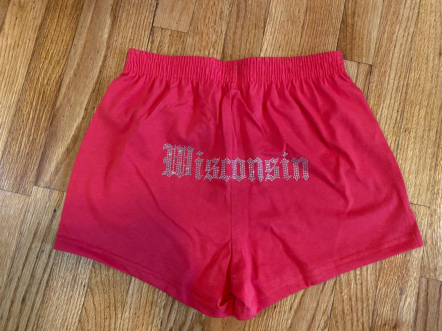 Wisconsin Rhinestone PE Shorts