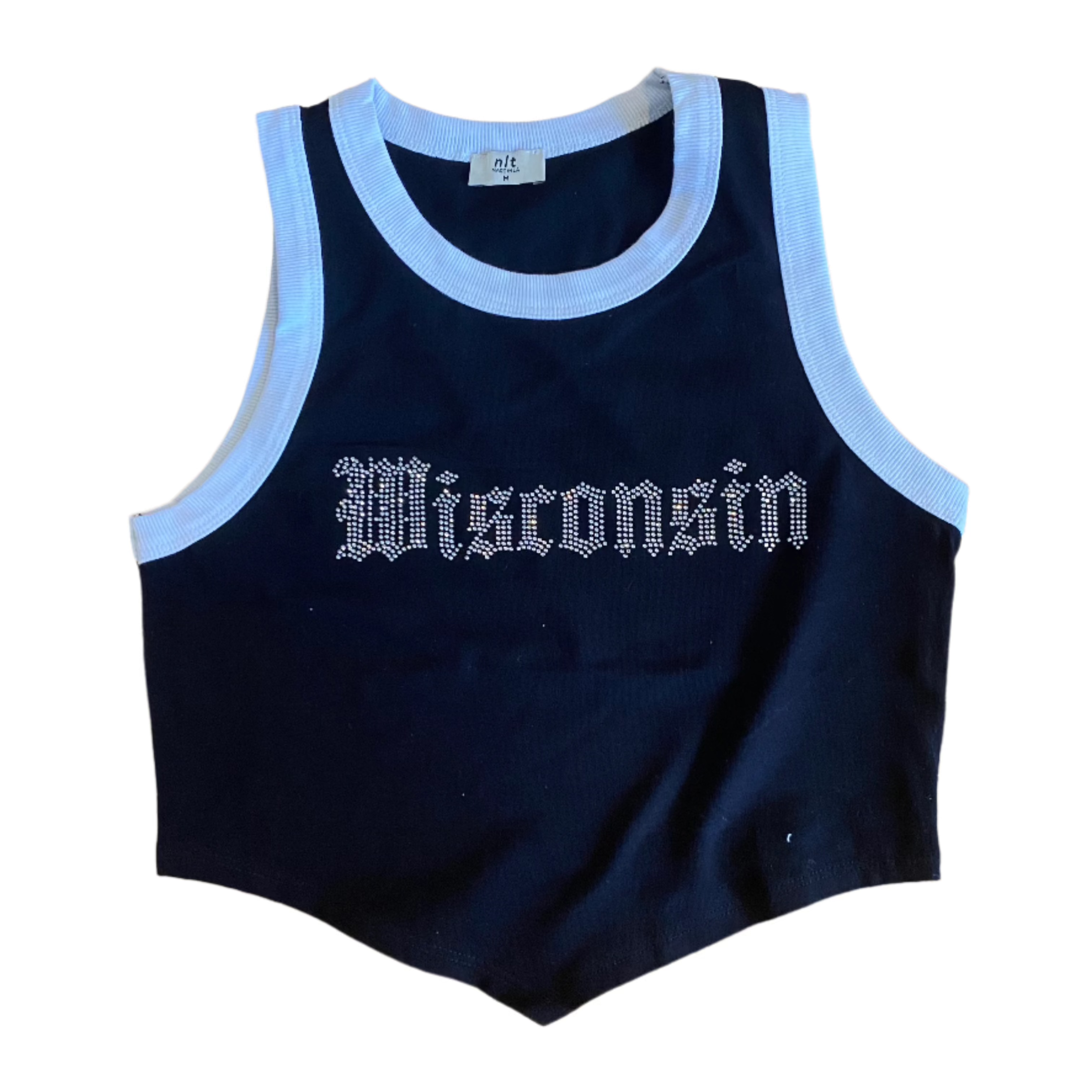 Wisconsin Rhinestone Tailgate Tank