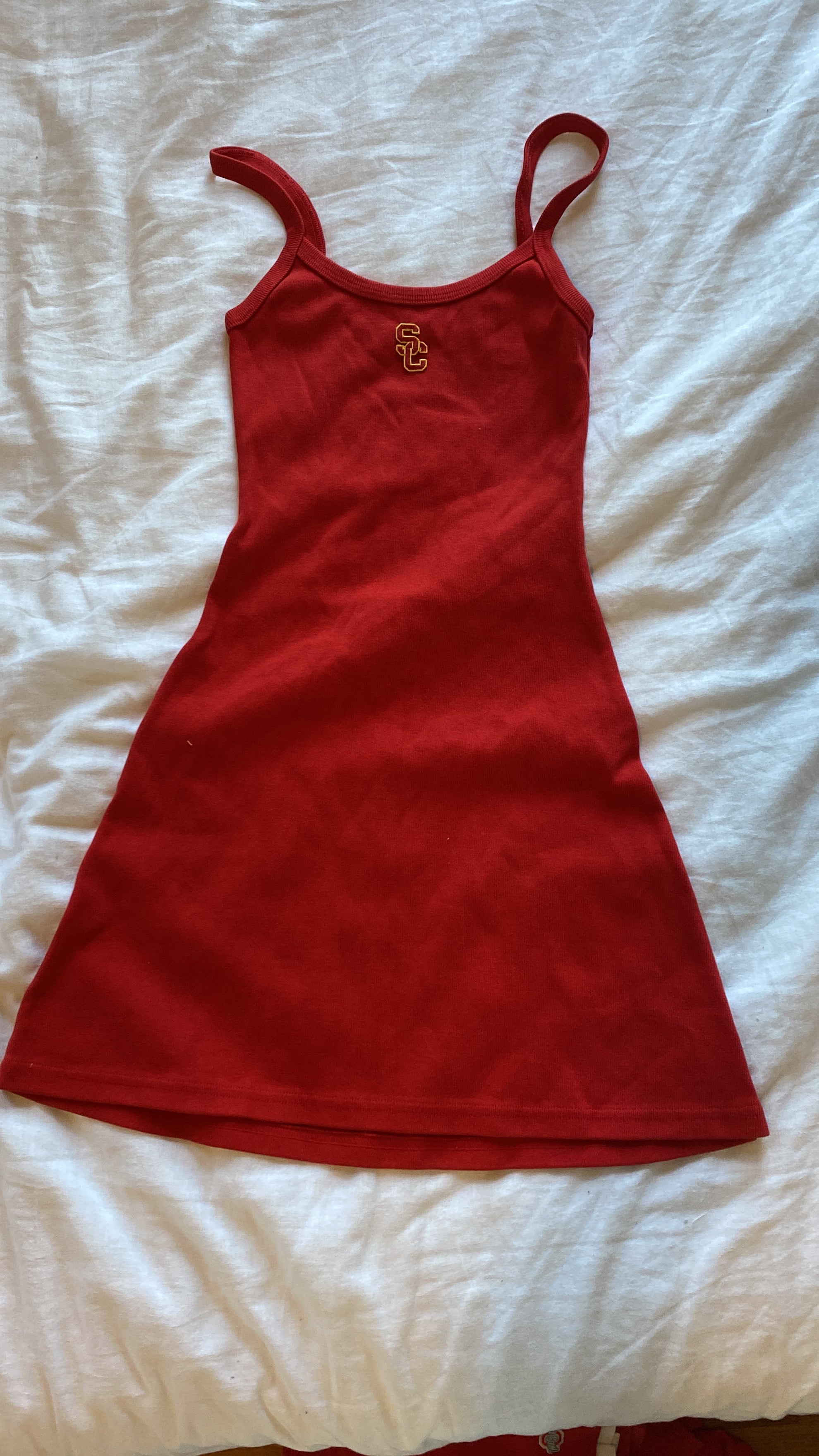 USC Patch Ribbed Dress L / Red / USC arch USC Patch Ribbed Dress L / Red / USC arch