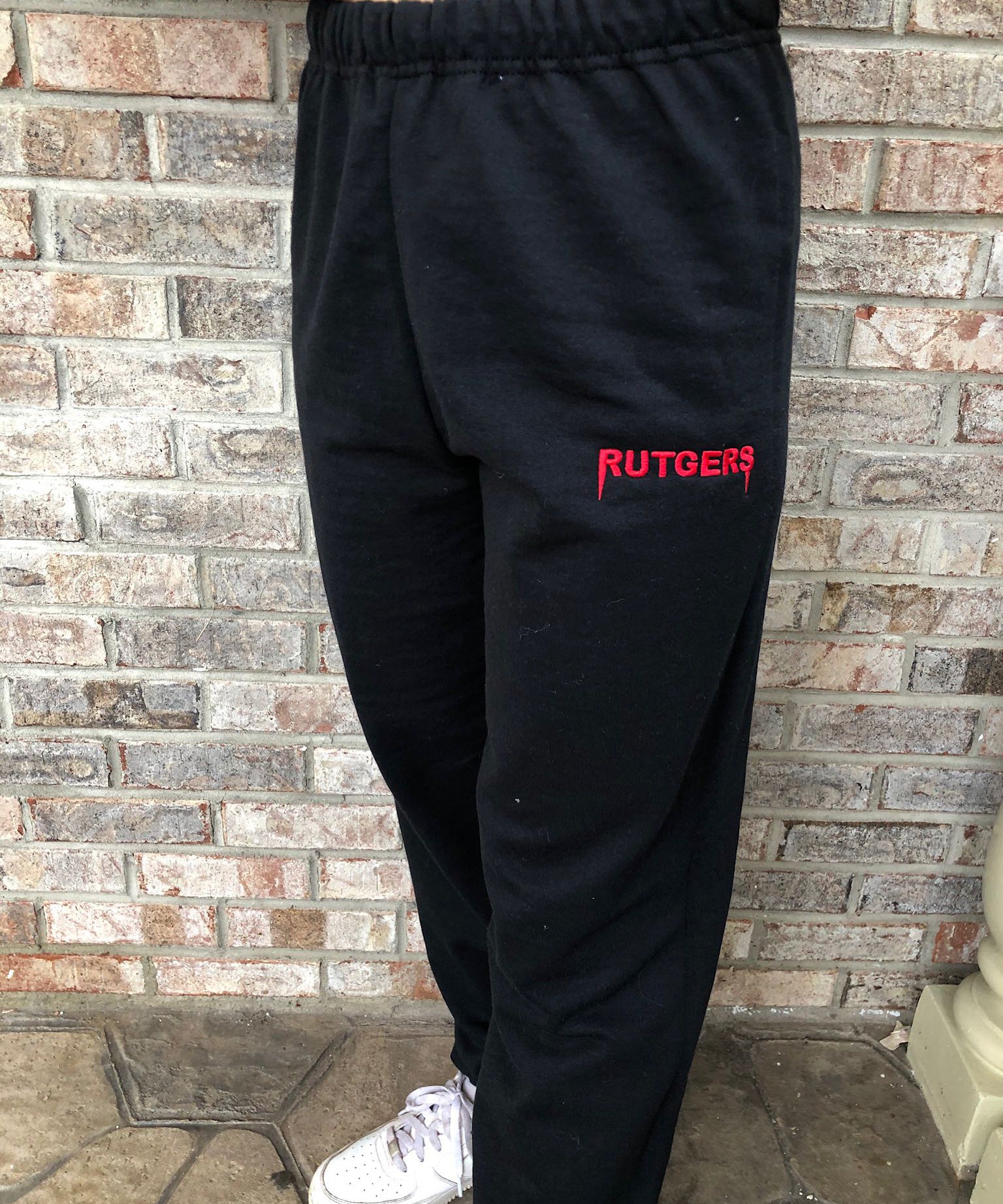 Rutgers Embroidered Sweatpants - Recess Apparel LLC