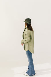 Falling For You Leather Shacket - Recess Apparel LLC