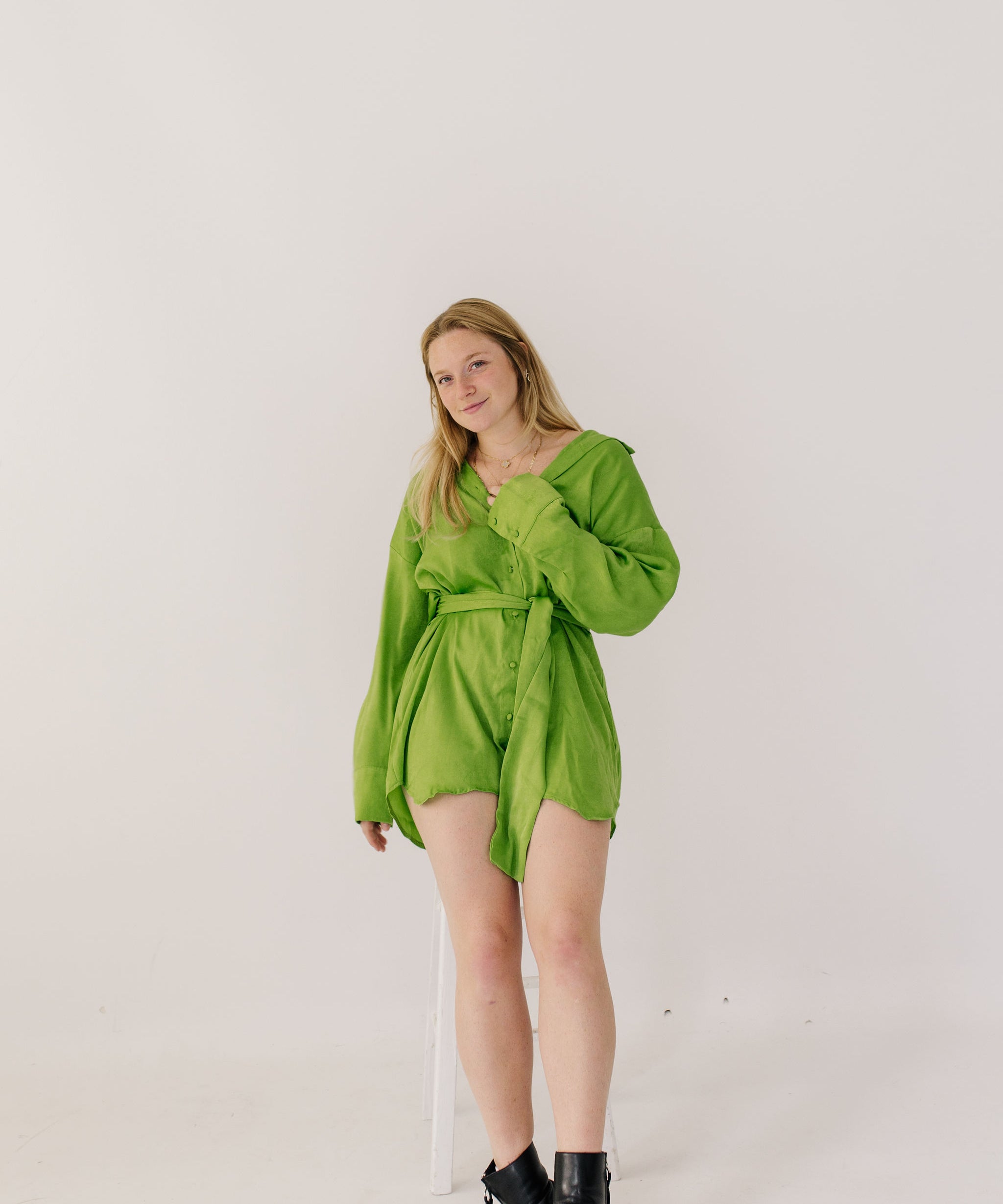 Tatum Mini Shirt Dress - Recess Apparel LLC