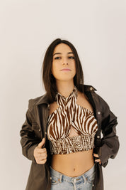 Falling For You Leather Shacket - Recess Apparel LLC