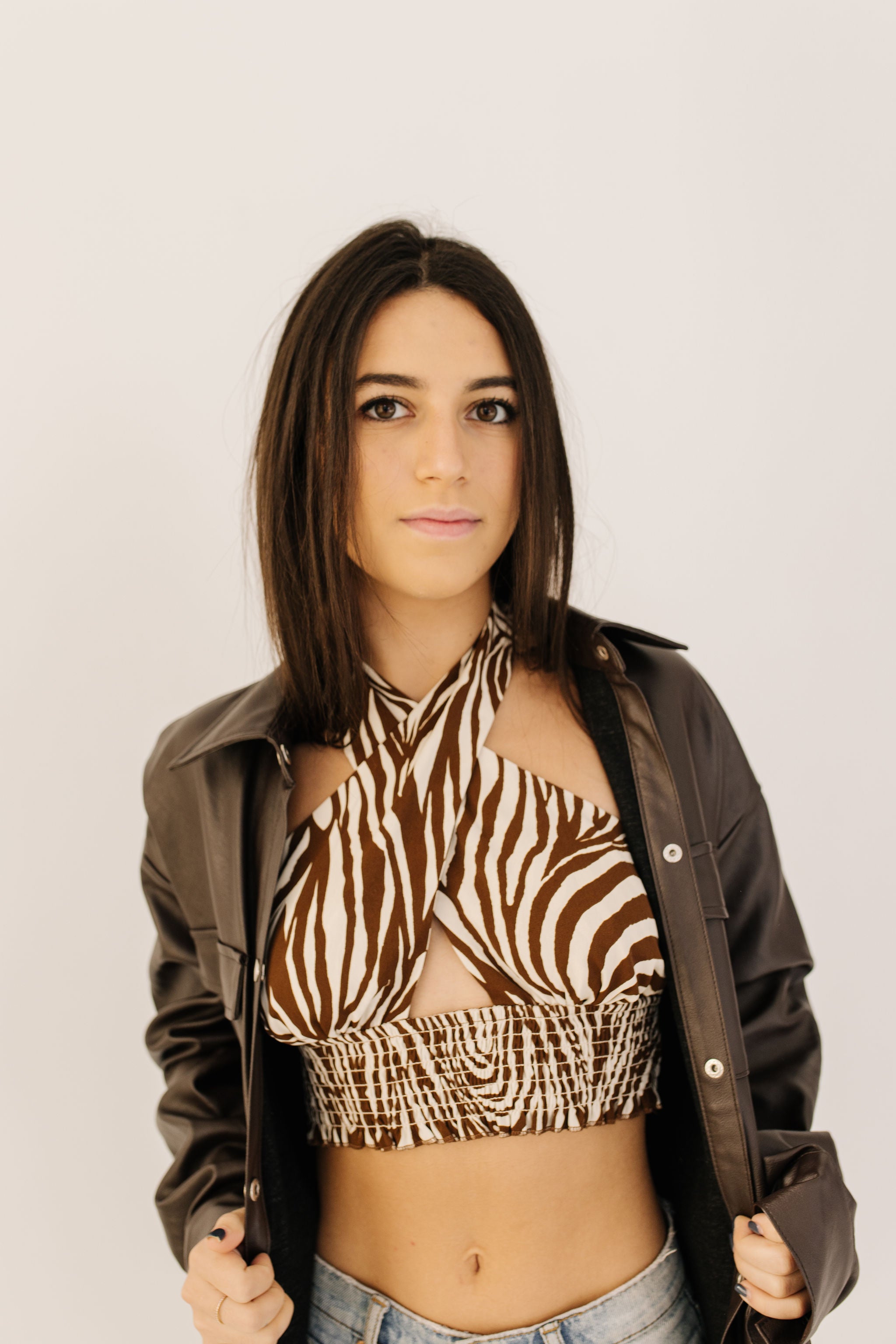 Falling For You Leather Shacket - Recess Apparel LLC