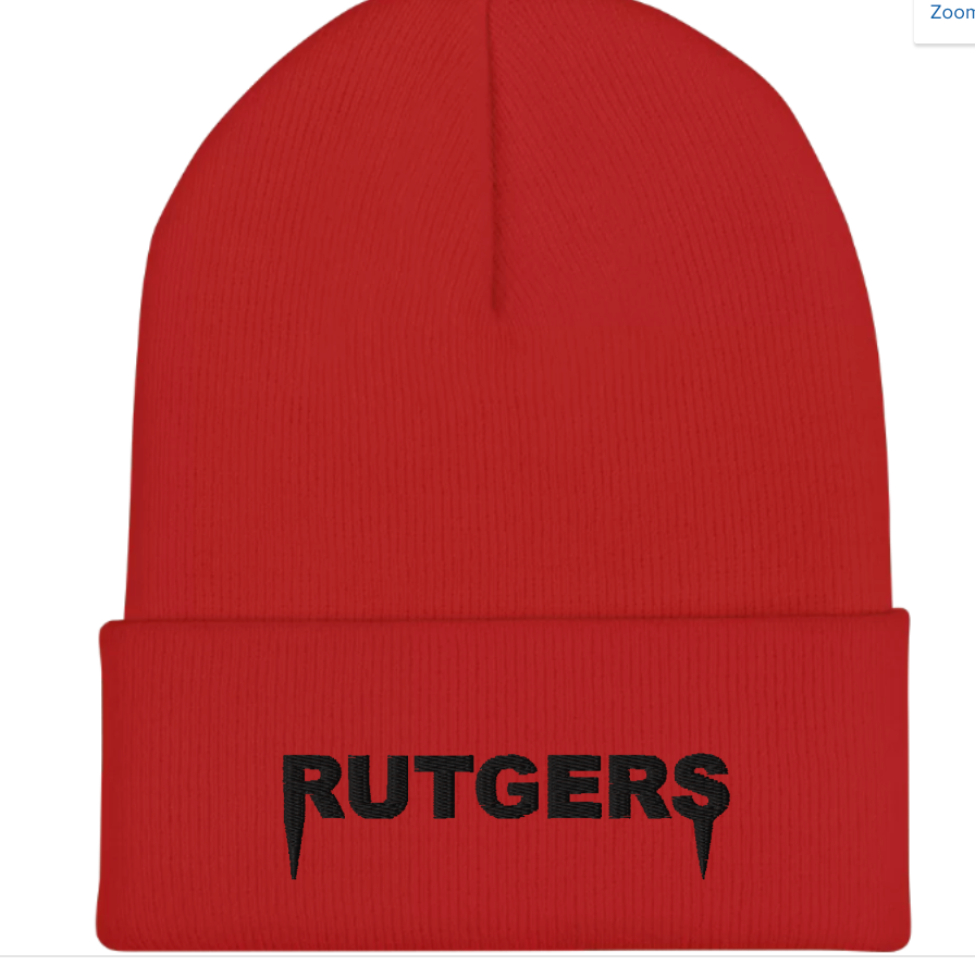 Rutgers Embroidered Beanie - Recess Apparel LLC