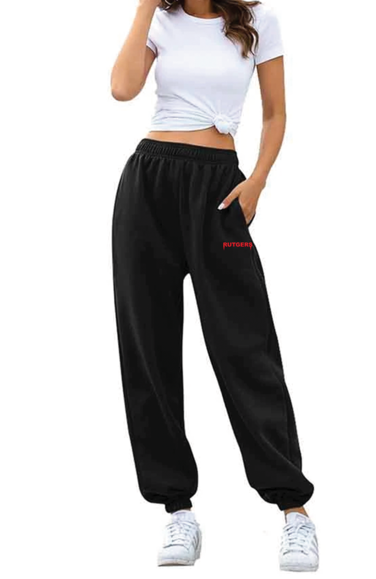 Rutgers Embroidered Sweatpants - Recess Apparel LLC
