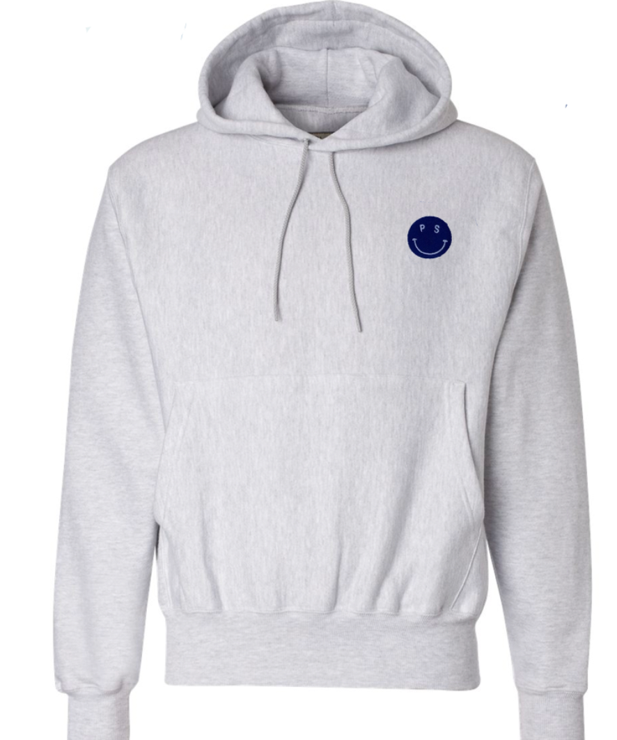 PS Smiley Champion Hoodie - Recess Apparel LLC