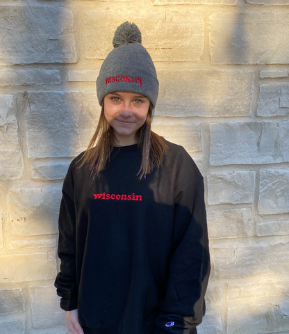 Wisconsin Kanye Embroidered Beanie - Recess Apparel LLC