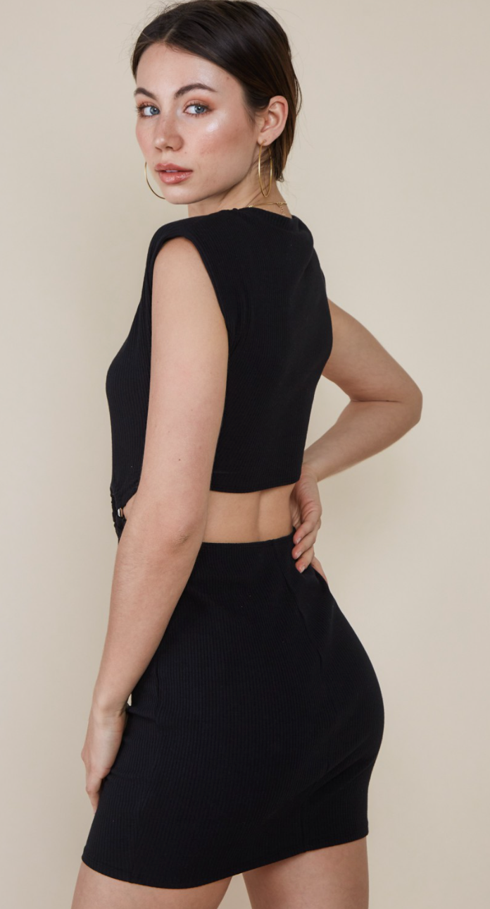 O Ring Cut Out Dress L O Ring Cut Out Dress L