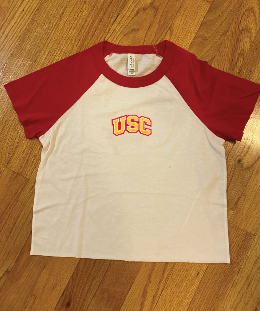 USC Patch Baseball Tee