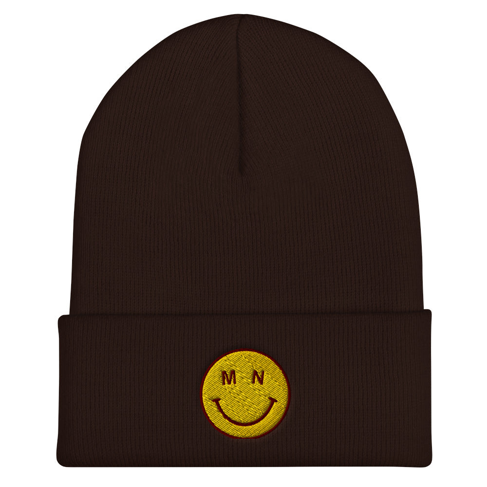 MN Smiley Embroidered Beanie
