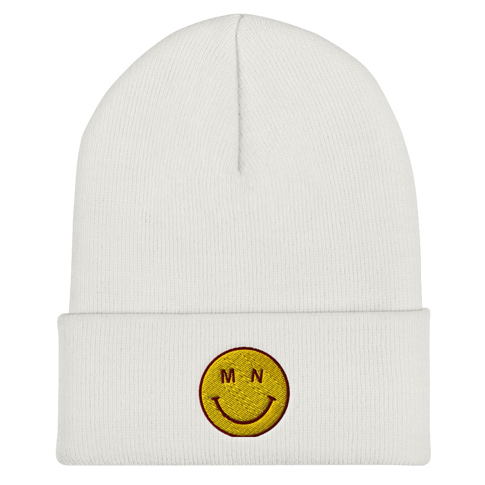MN Smiley Embroidered Beanie