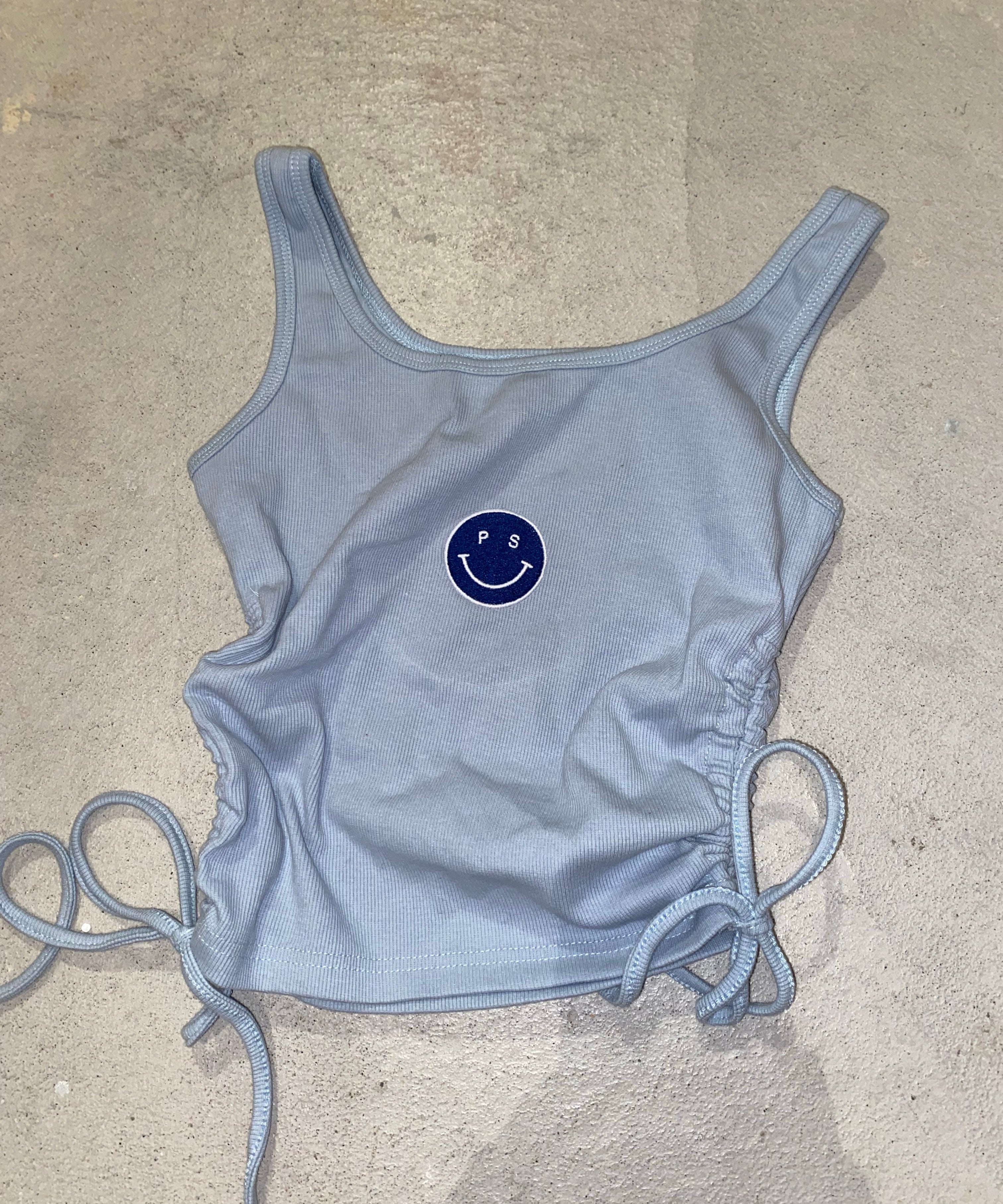 Sky Smile Sinched Tank - Recess Apparel LLC