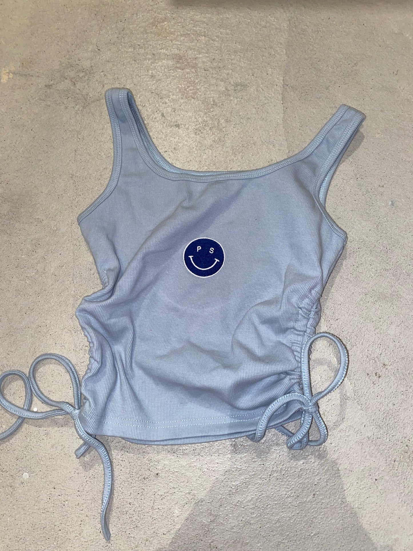 Sky Smile Sinched Tank