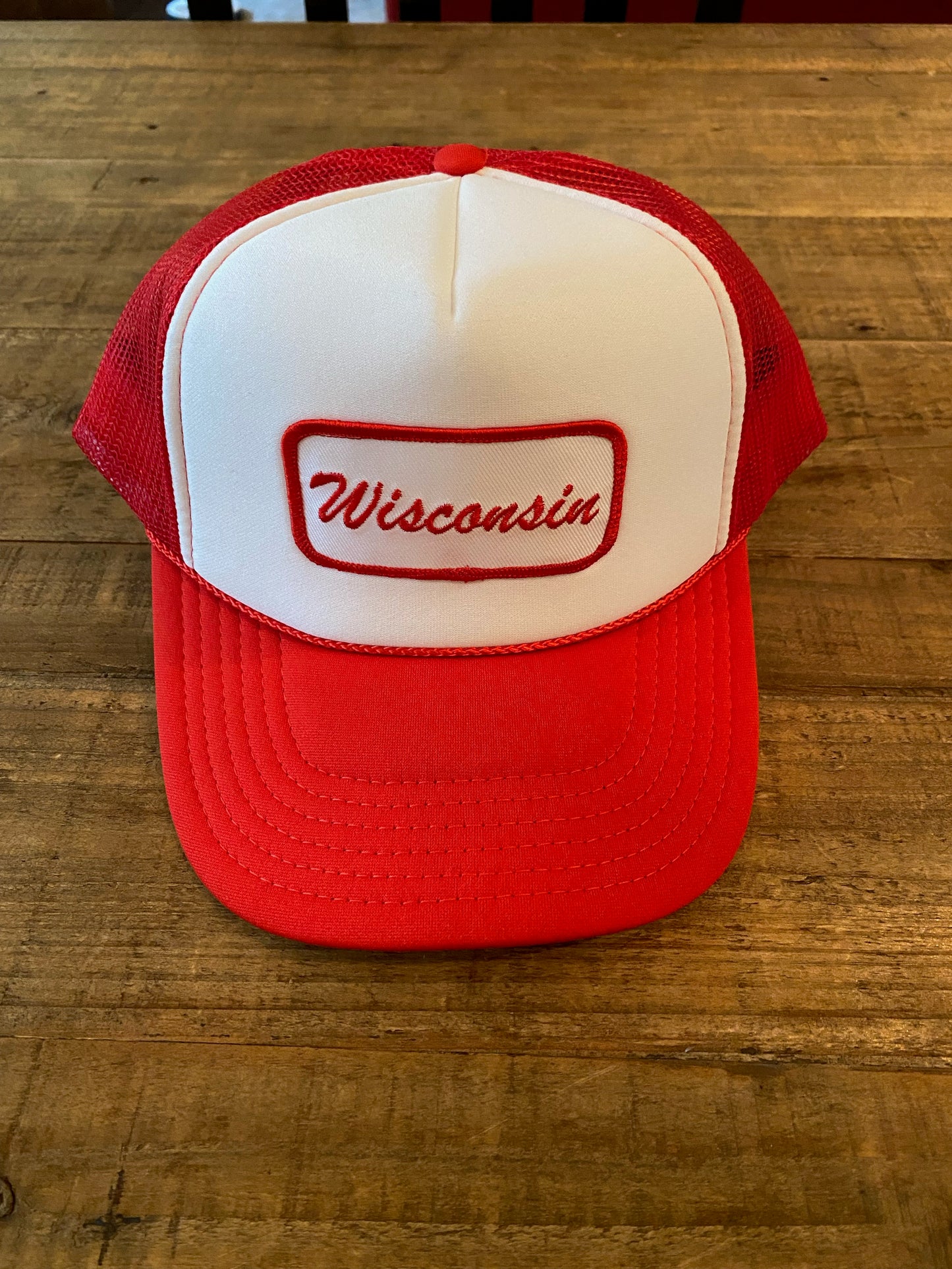 Wisconsin Name Plate Trucker Hat