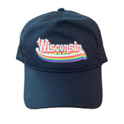 Wisconsin Rainbow Baseball Cap
