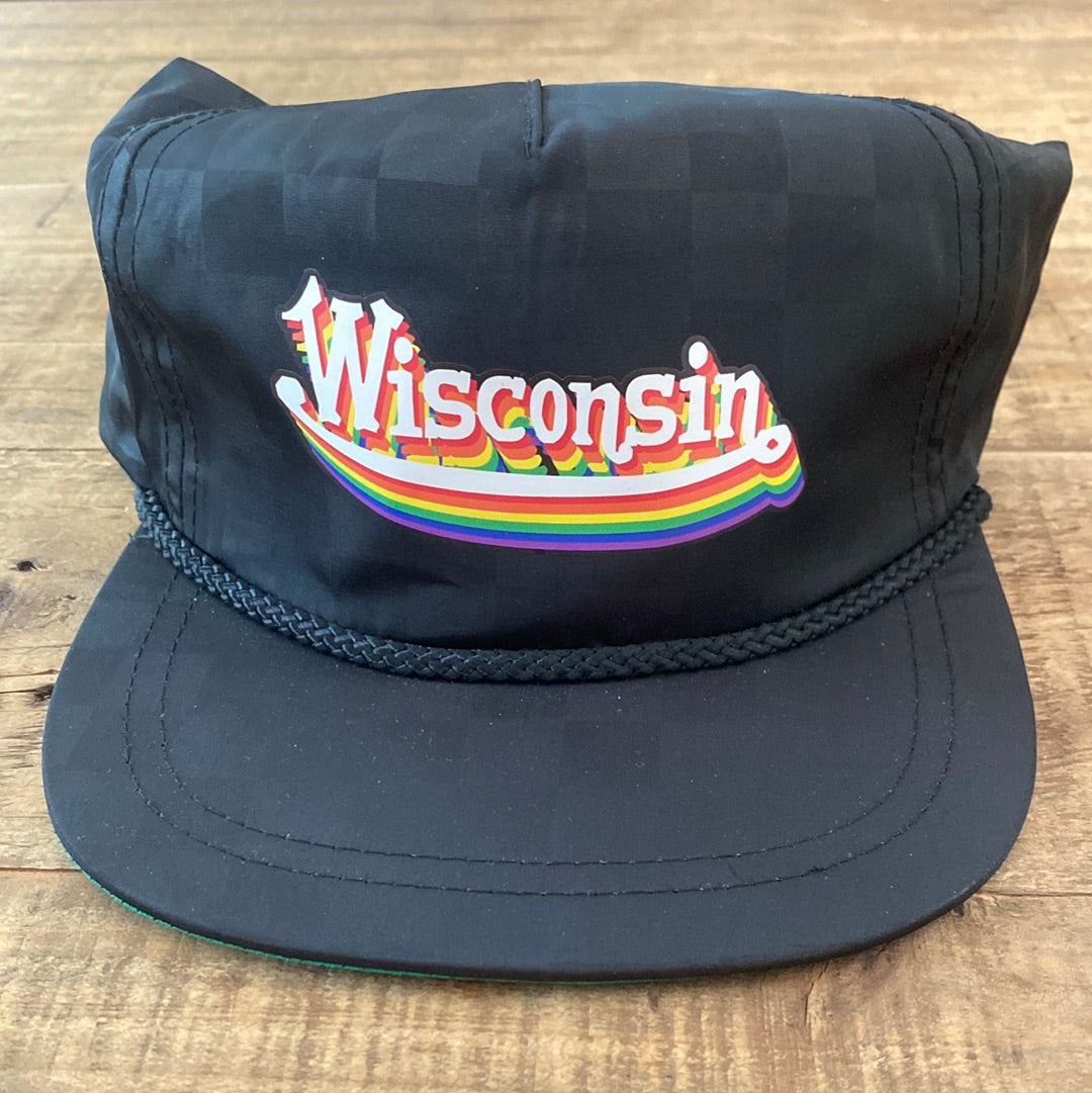 Wisconsin Rainbow Square Up Cap