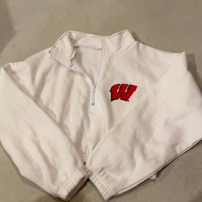 Half Zip Crop Sweatshirt - Recess Apparel LLC
