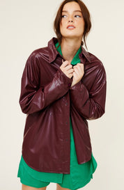 Quinn Leather Shacket