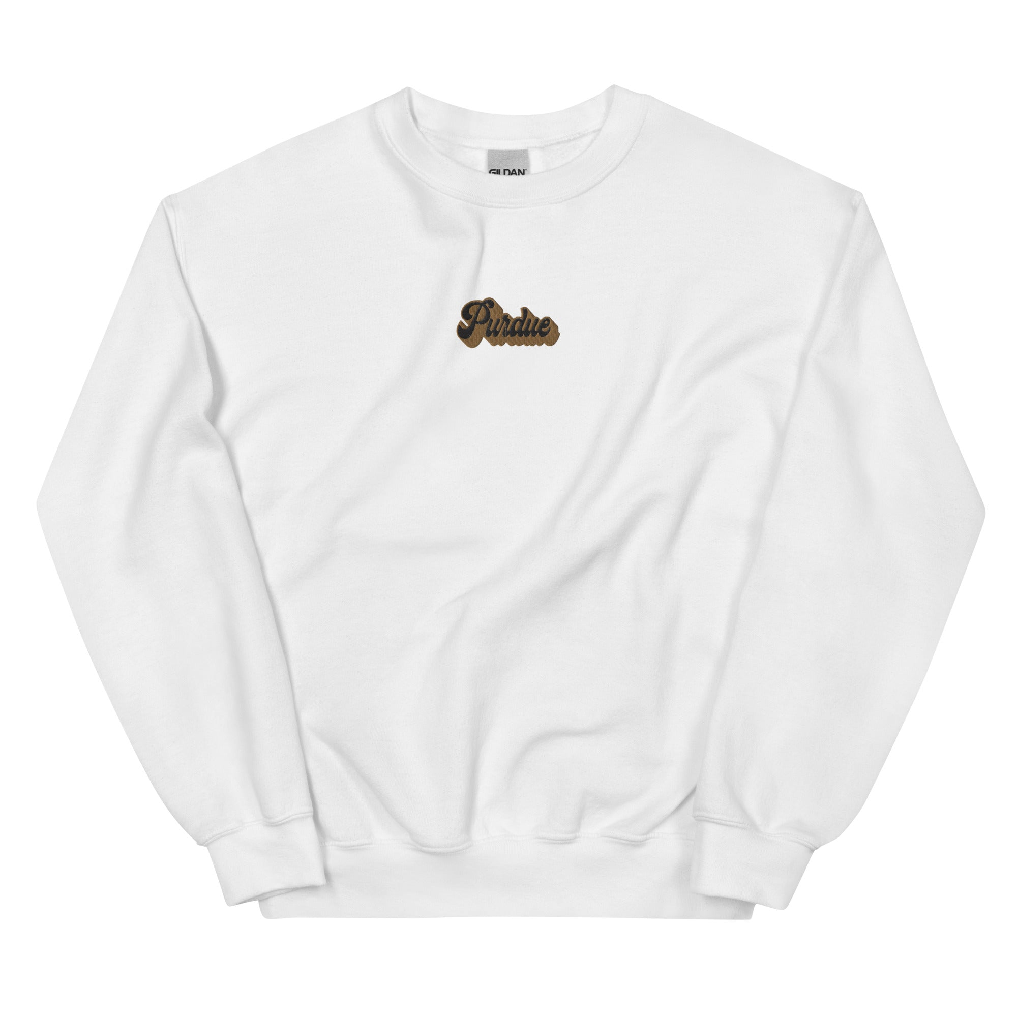 Purdue Shadow Embroidered Crew