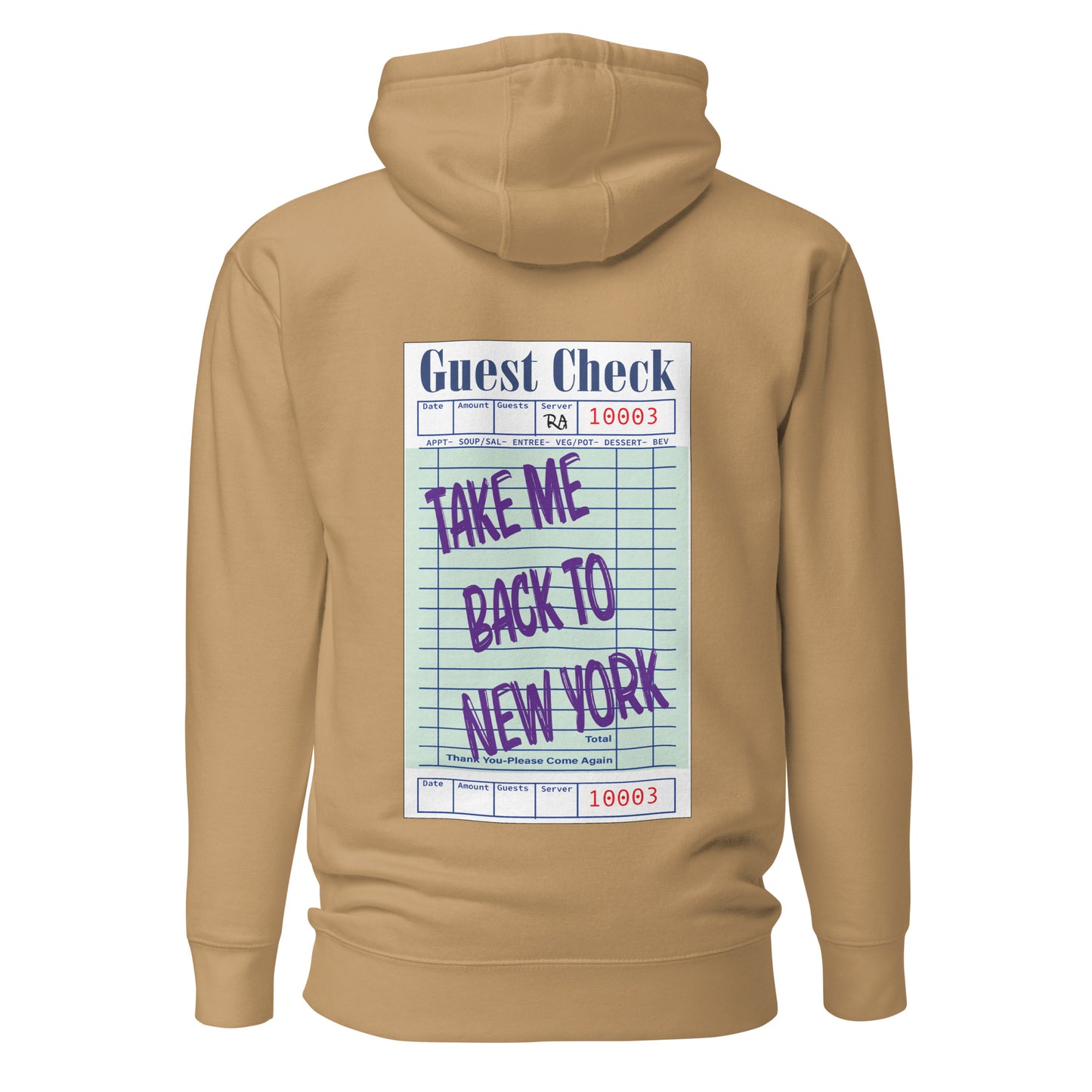 New York Guest Check Hoodie