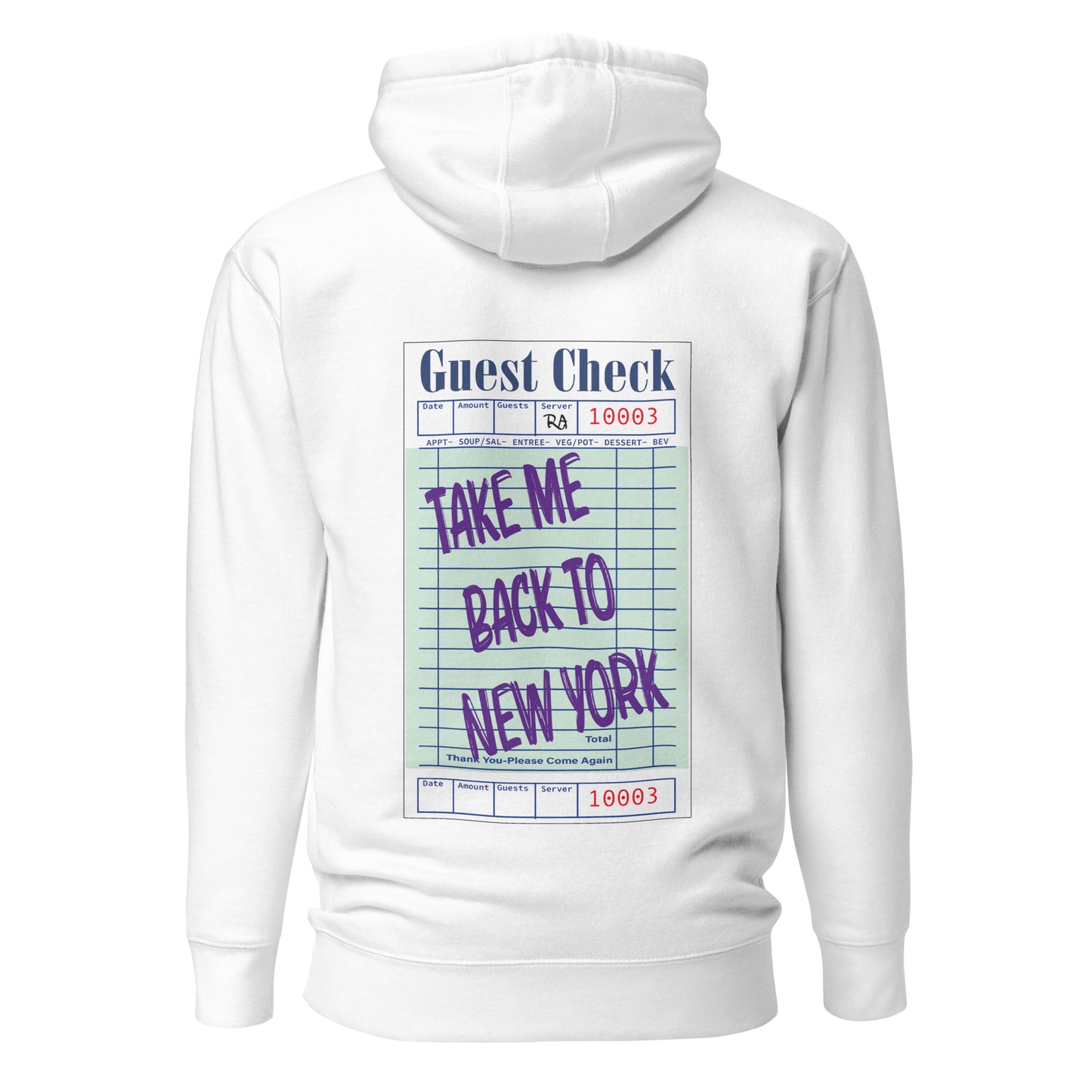 New York Guest Check Hoodie